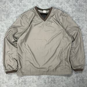 VTG Y2K Nike sportswear streetwear grey golf windbreaker pullover mens L